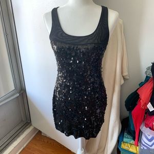 🌈Black sequined minidress (2 for $10 promo)